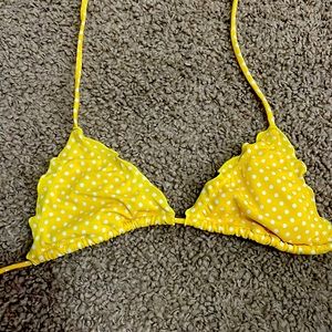 Victoria’s Secret yellow string, bikini top